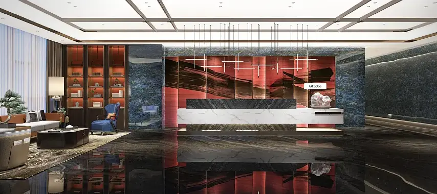 Diseinu modernoaren marmol pvc film roll